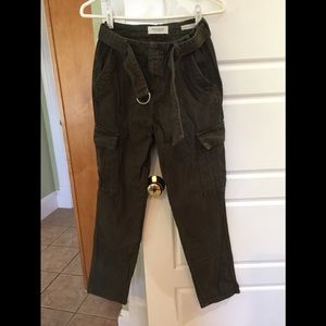 PacSun Olive Green belted Mom Jeans Size 24